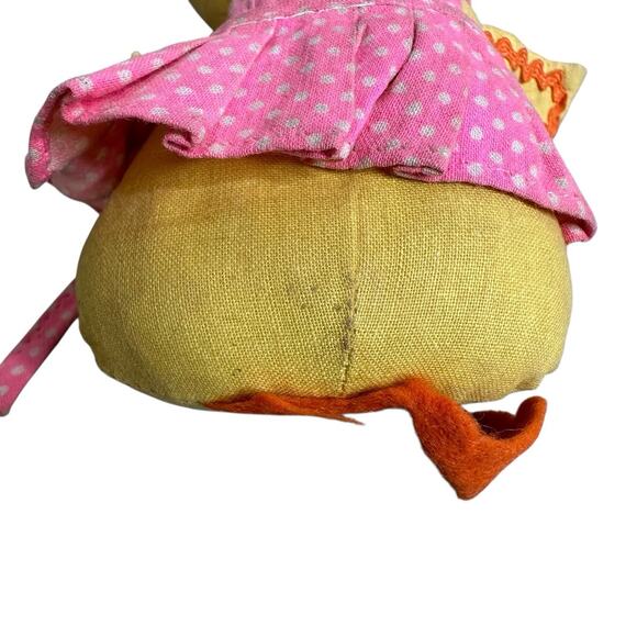 Vintage KNICKERBOCKER Duck Mini Easter Ragdoll 6 inch Plush - Picture 3 of 8